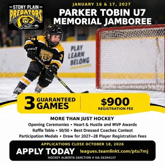 Poster for Parker Tobin U7 Memorial Jamboree