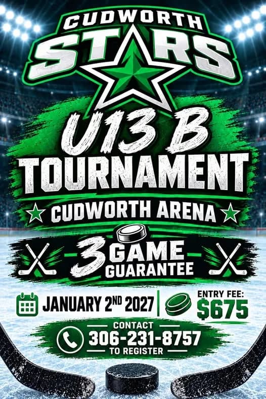 Poster for Cudworth Stars U13 B Tournament