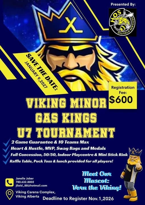 Poster for Viking Minor Gas Kings U7 Tournament