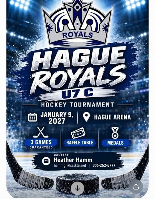 Poster for Hague Royals U7C Hockey Tournament