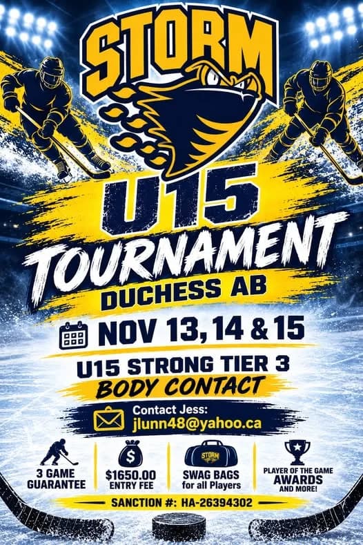 Poster for STORM U15 TOURNAMENT