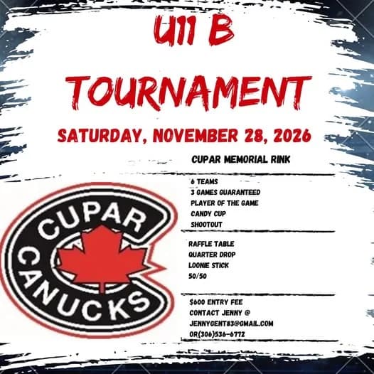 Poster for U11 B Tournament