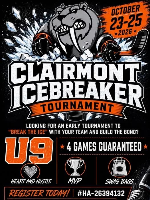 Poster for Clairmont Icebreaker Tournament