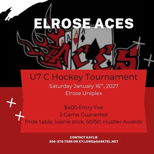 Poster for ELROSE ACES U7 C Hockey Tournament