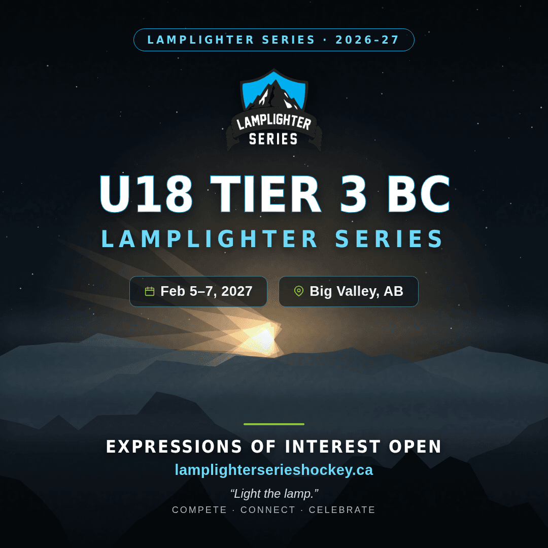 Poster for U18 Tier 3 BC Lamplighter Series