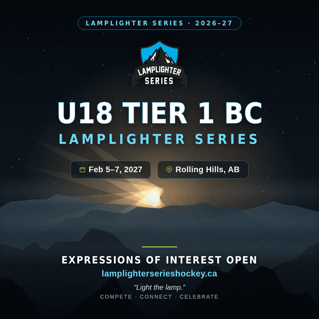 Poster for U18 Tier 1 BC Lamplighter Series