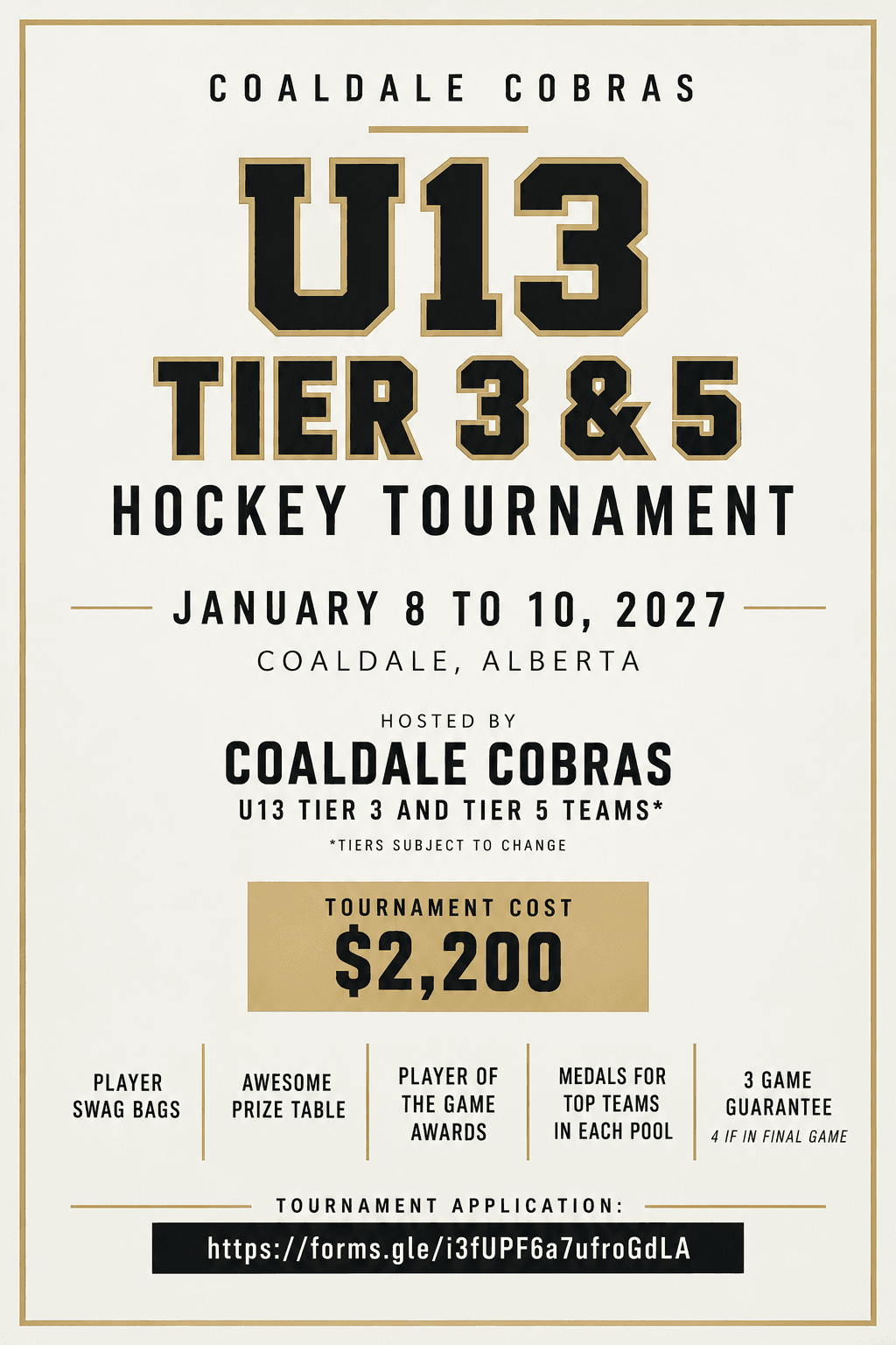 Poster for Coaldale Cobras
