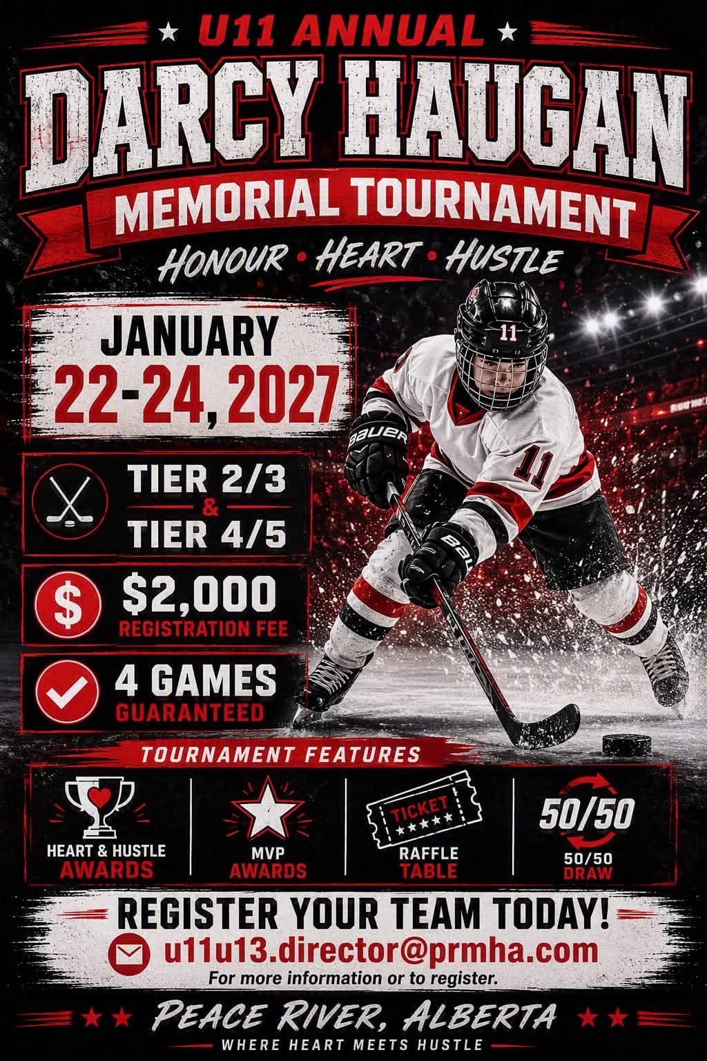Poster for Darcy Haugan Memorial